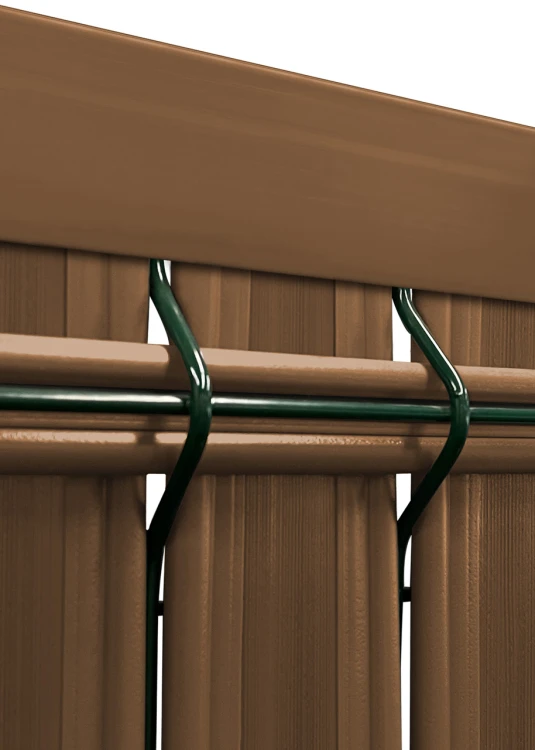 osłona do panelu ogrodzeniowego, panel brązowy jasny, rd01.jpg