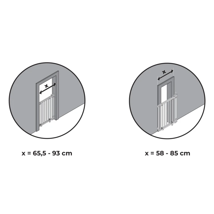 bramka barierka, 58-93 cm, rozstaw, zabezpieczenie przed dziećmi, bezpieczne, barierka przykręcana, montaż, rysunek.jpg